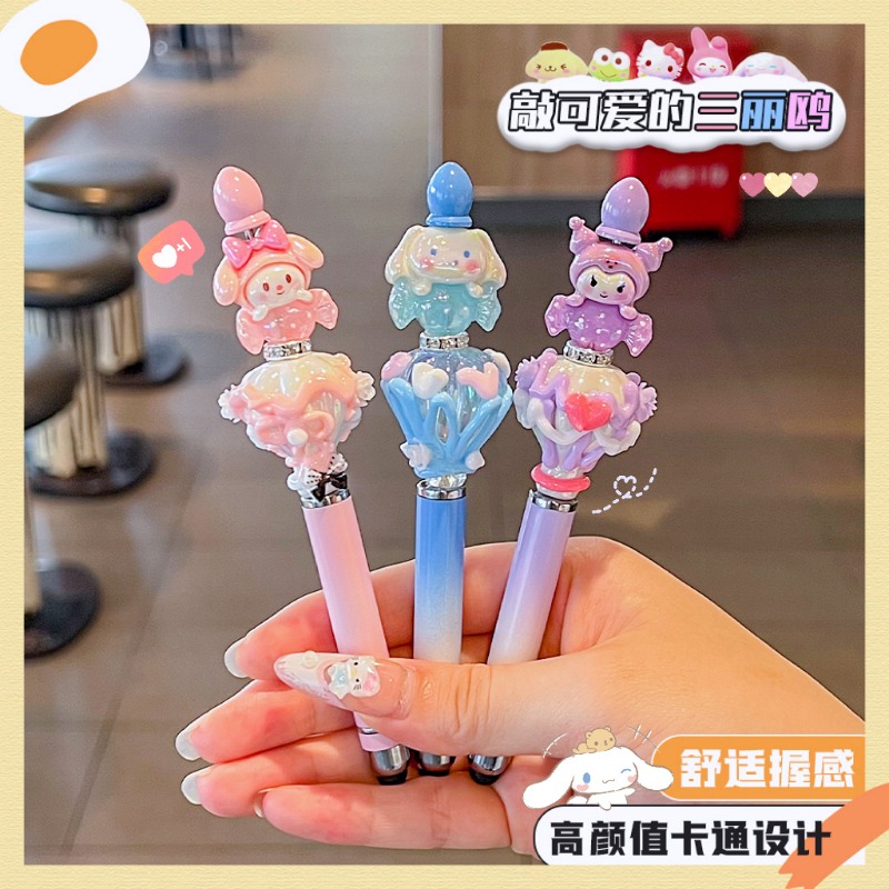Tablet Accessories For Students - Cartoon Anime Sanrio Bead Pen Hand