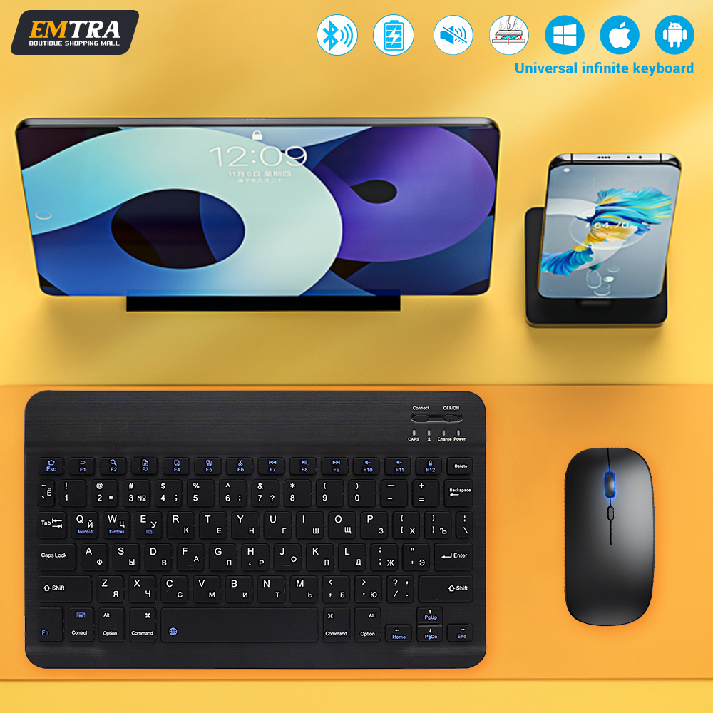 Android Tablet Gaming Accessories - Bluetooth Keyboard and Mouse For iPad