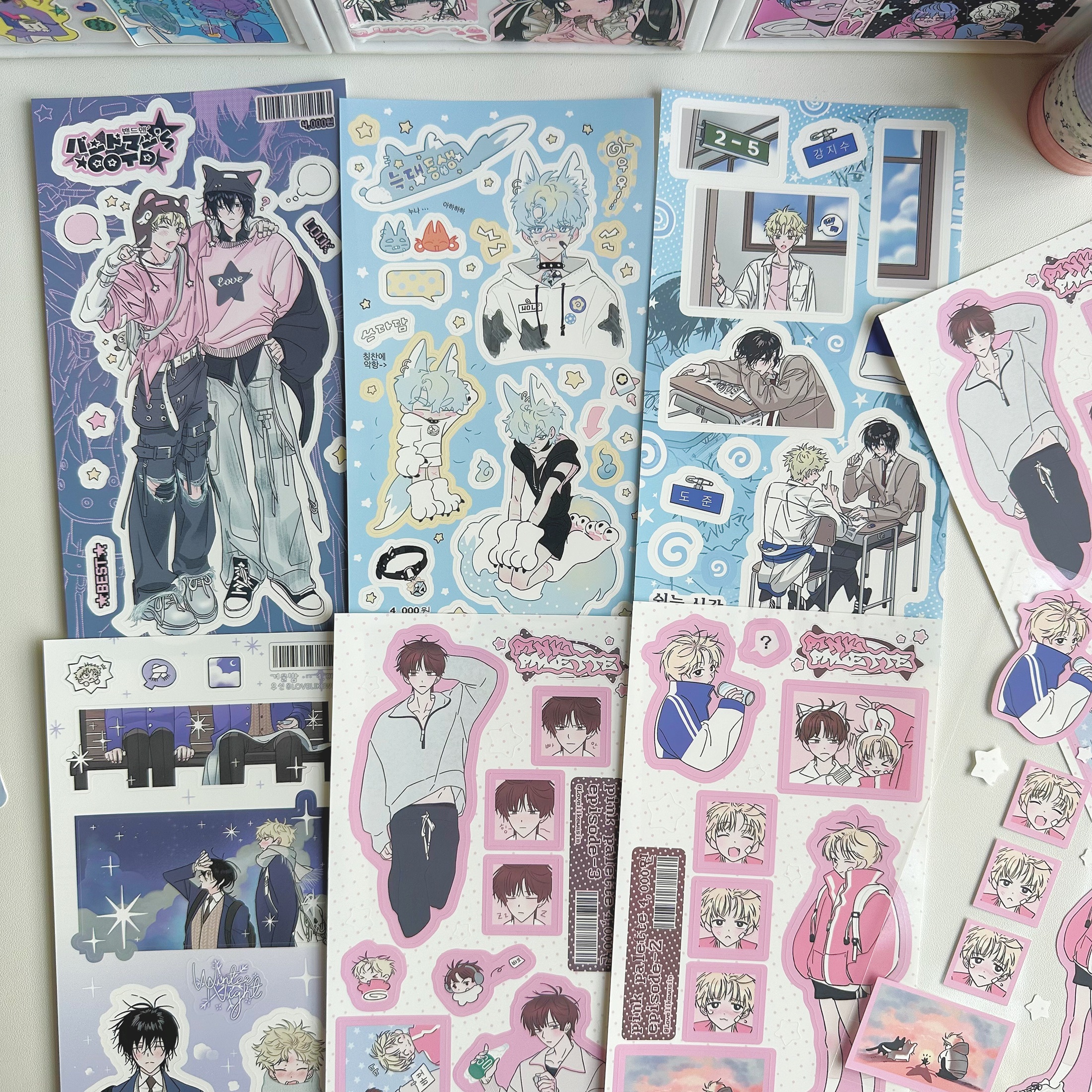 Cool Tablet Accessories - 1/6PCS Cute Cartoon Anime Cool Boy