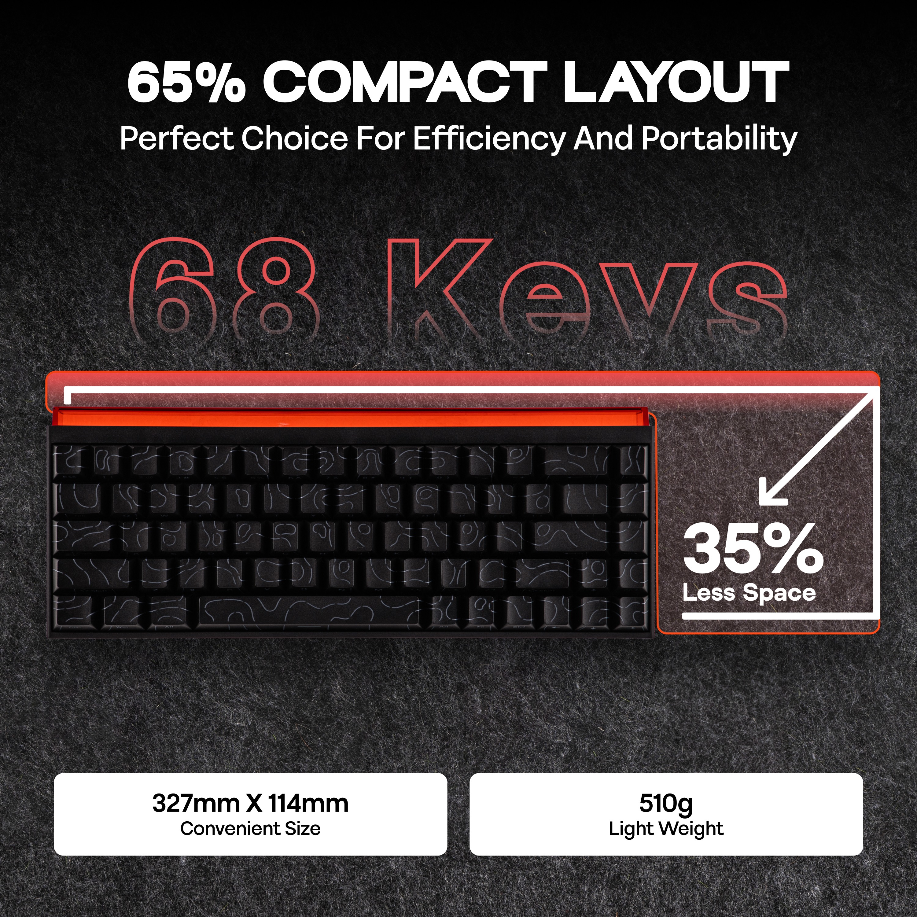 AJAZZ NK68 65% Compact Hot-Swa - Android Tablet Gaming Accessories ulasan dan harga
