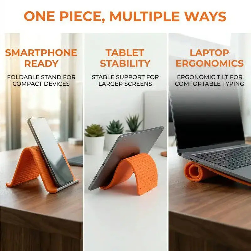 Silicone Foldable Phone Stand  - Laptop Tablet Accessories ulasan dan harga