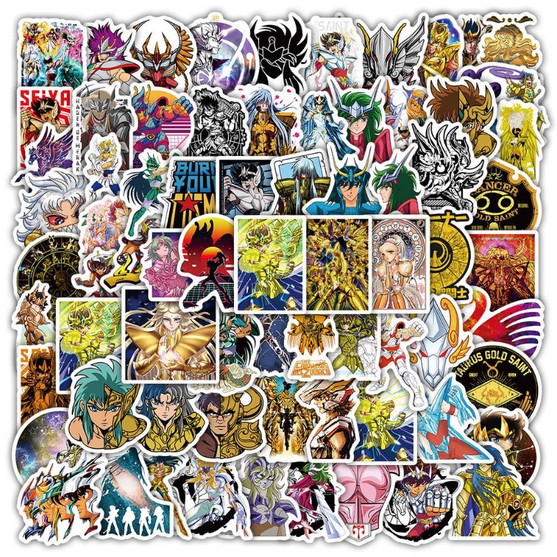 101Pcs Saint Seiya Anime Stick - Laptop Tablet Accessories ulasan dan harga