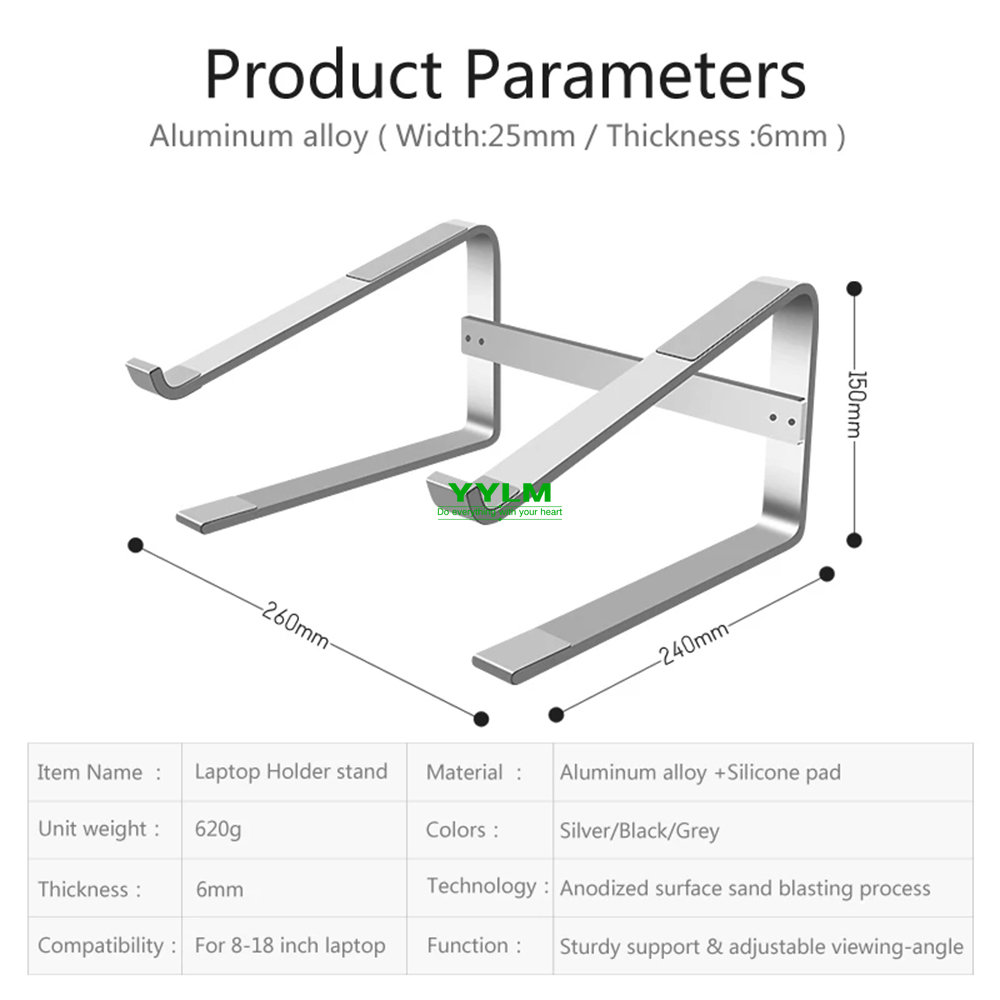 Aluminum Laptop Stand Notebook - Tablet Ipad Accessories ulasan dan harga