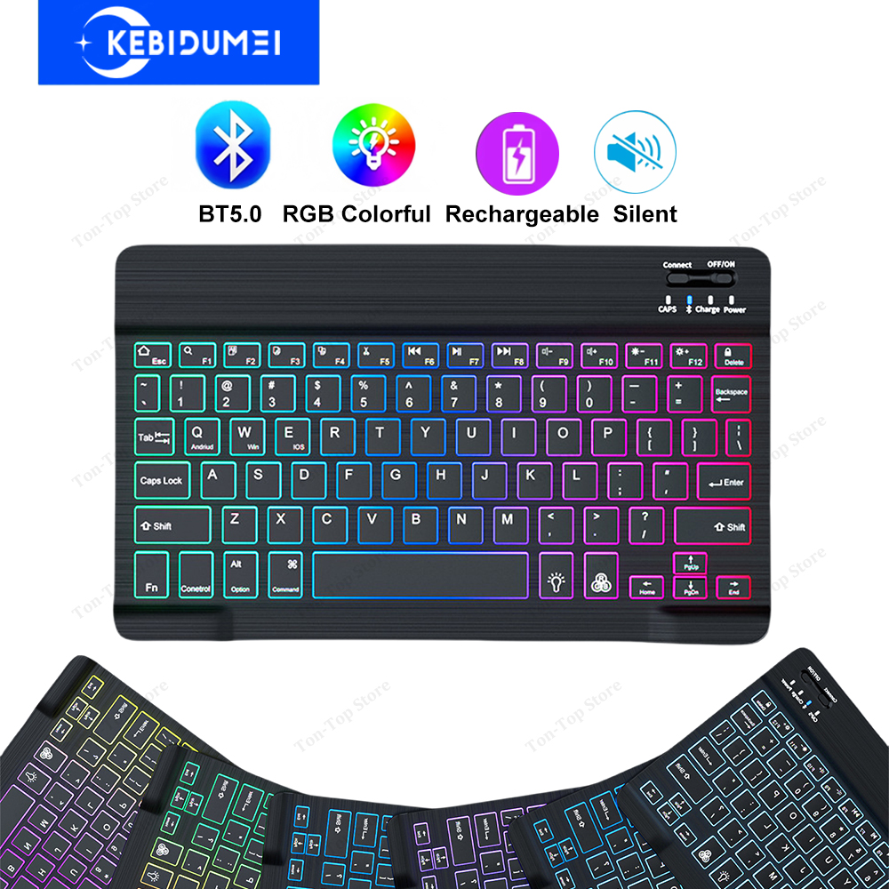 Mini Keyboard Wireless Bluetoo - Android Tablet Gaming Accessories ulasan dan harga