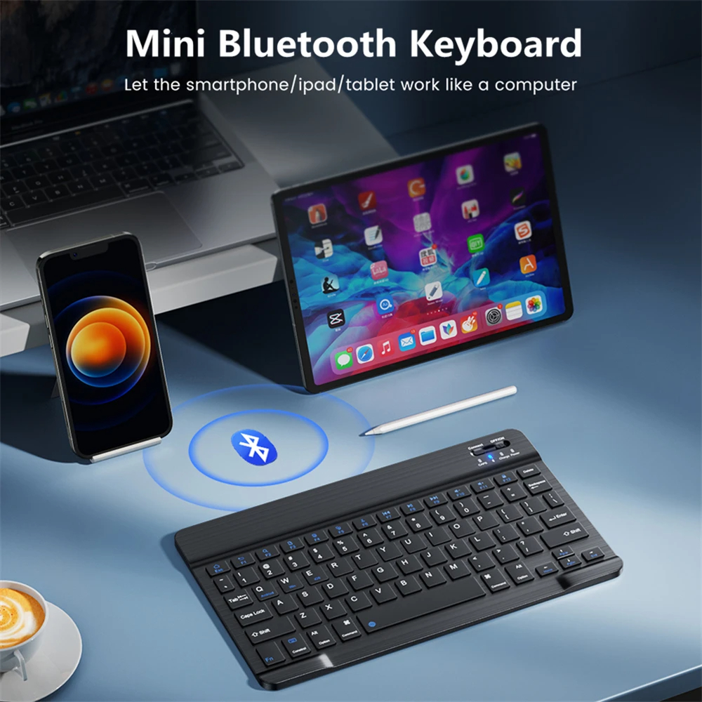 Mini Keyboard Wireless Bluetoo - Android Tablet Gaming Accessories ulasan dan harga