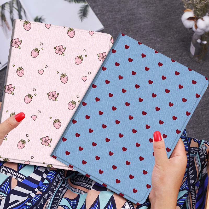 Cartoon Red Heart Pattern Gift - Lenovo Tablet Plus Accessories ulasan dan harga