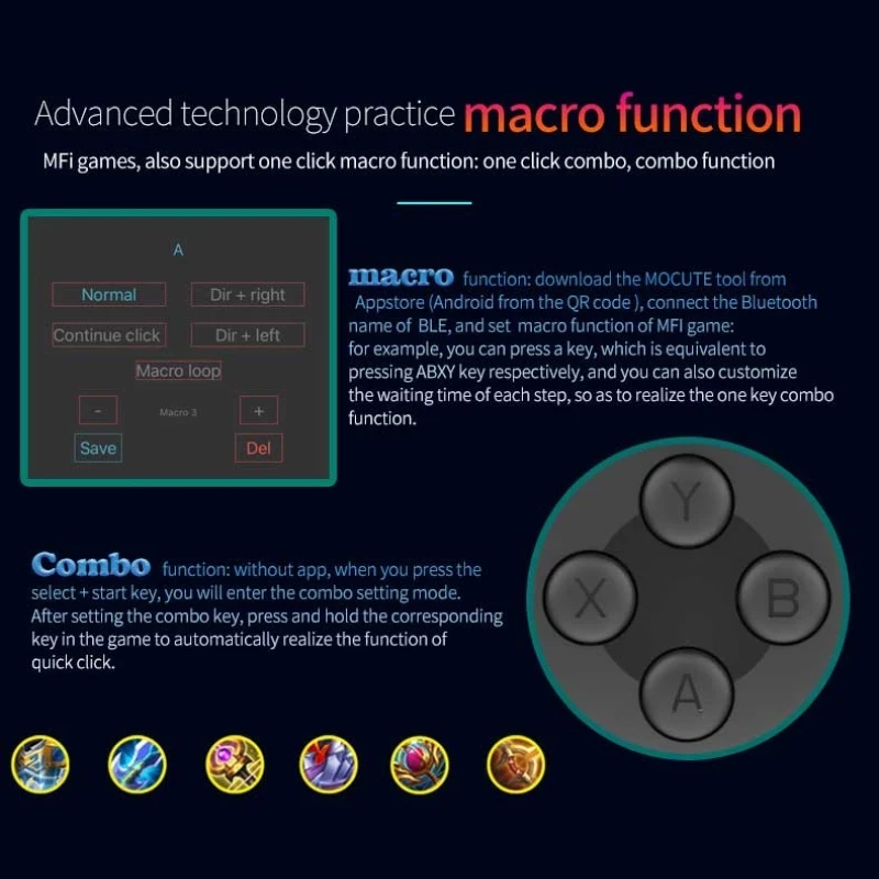 Cell Phone Gamepad Joystick Fo - Android Tablet Gaming Accessories ulasan dan harga