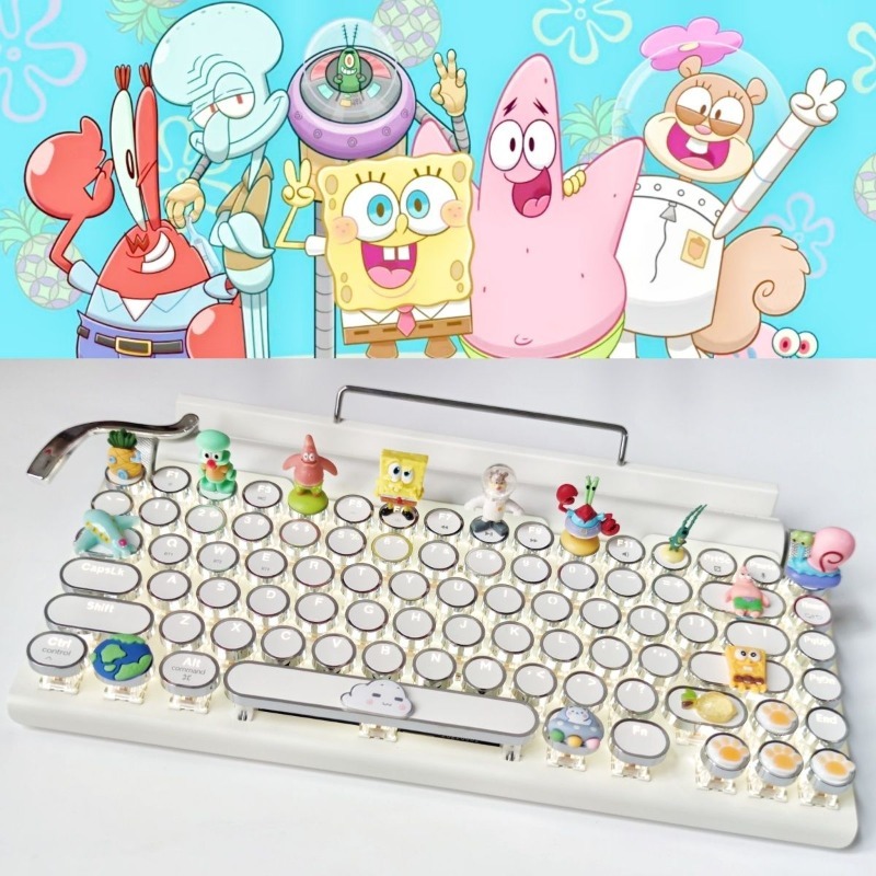 Retro SpongeBo Mechanical Keyb - Tablet Ipad Accessories ulasan dan harga