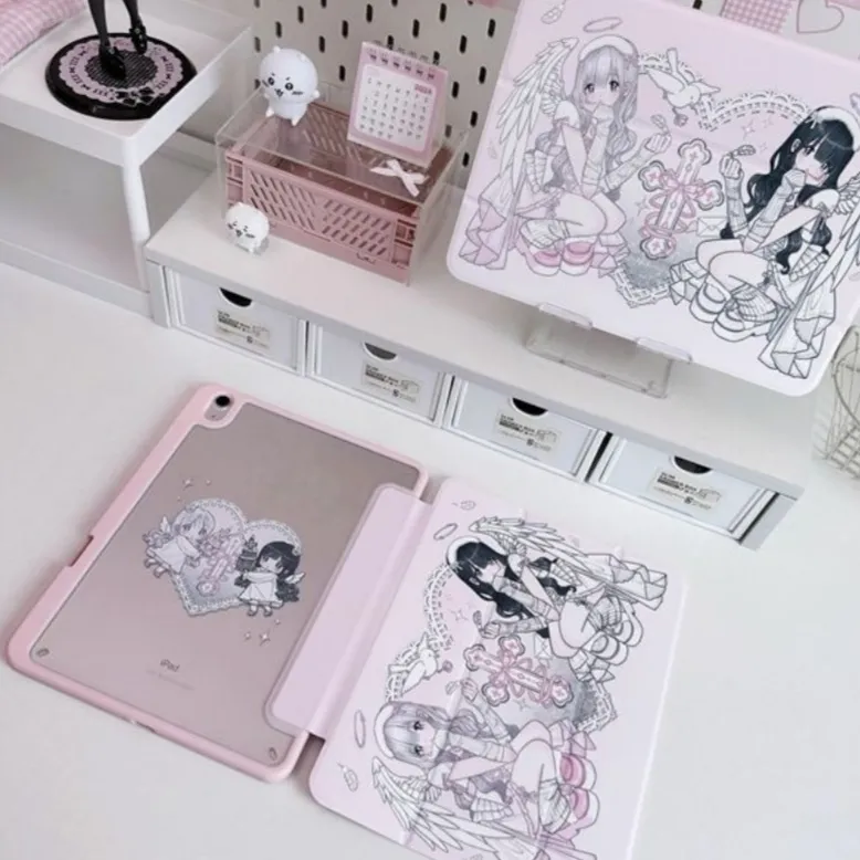 Anime Angel Wings Girl Pink Y2 - Cool Tablet Accessories ulasan dan harga