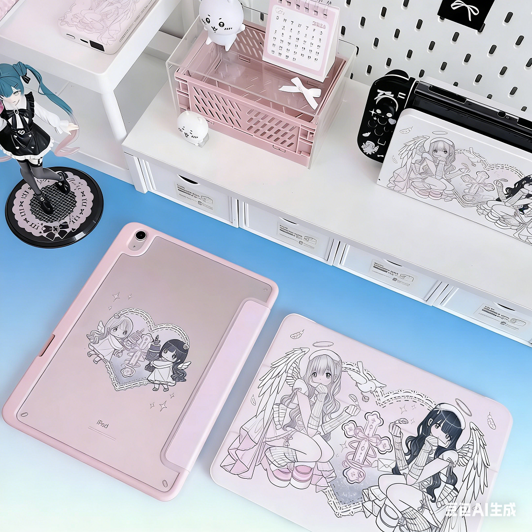 Anime Angel Wings Girl Pink Y2 - Cool Tablet Accessories ulasan dan harga