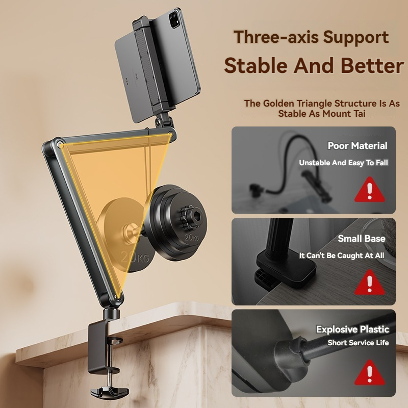 Phone Stand Long Arm Rotatable - Tablet Ipad Accessories ulasan dan harga