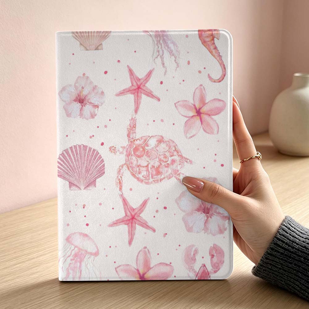 Pink starfish turtle pattern S - Lenovo Tablet Plus Accessories ulasan dan harga