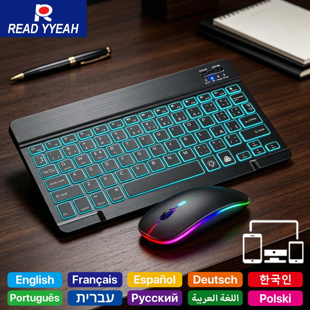 2026 Backlight Bluetooth Keybo - Android Tablet Gaming Accessories ulasan dan harga