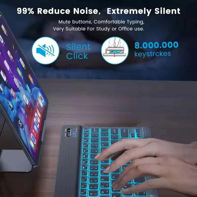 2026 Backlight Bluetooth Keybo - Android Tablet Gaming Accessories ulasan dan harga