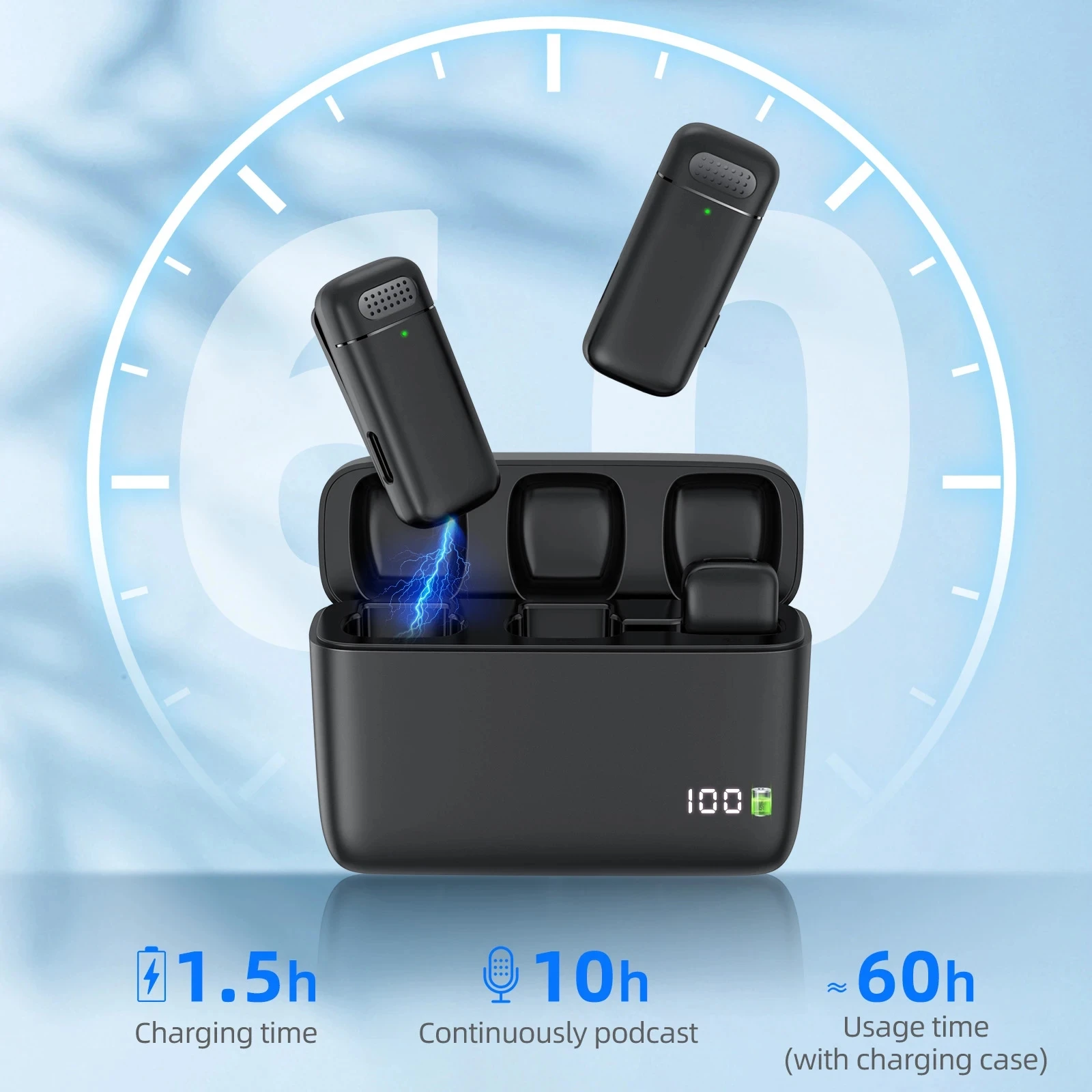 2in1 K30 Wireless Lavalier Mic - Android Tablet Gaming Accessories ulasan dan harga